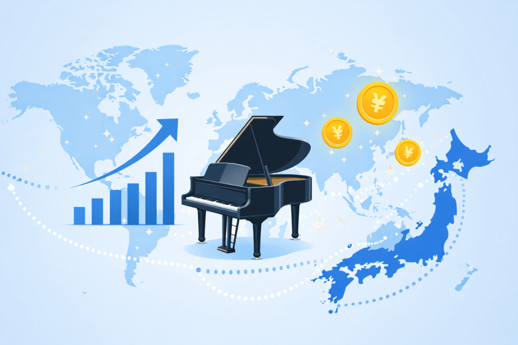 ヤマハ音楽教室は教室数が減っても生き残れる？海外展開と管理費値上げの裏にある”したたかな戦略”生き残れる理由①：海外で爆発的に増える生徒たち